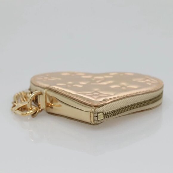 LOUIS VUITTON Monogram Miroir Porte Monnaie Coeur Purse Dore M93567 Auth 129270V - Picture 6 of 14